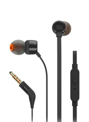 JBL Tune 110 Wired In-Ear Headphones, Black