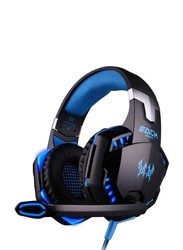 Kotion Each Over-Ear Gaming Wired Headphones for PS4/PS5/XOne/XSeries/NSwitch/PC, Black/Blue