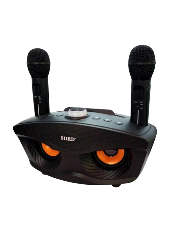 SDRD Wireless Bluetooth Speaker with Mics, Black