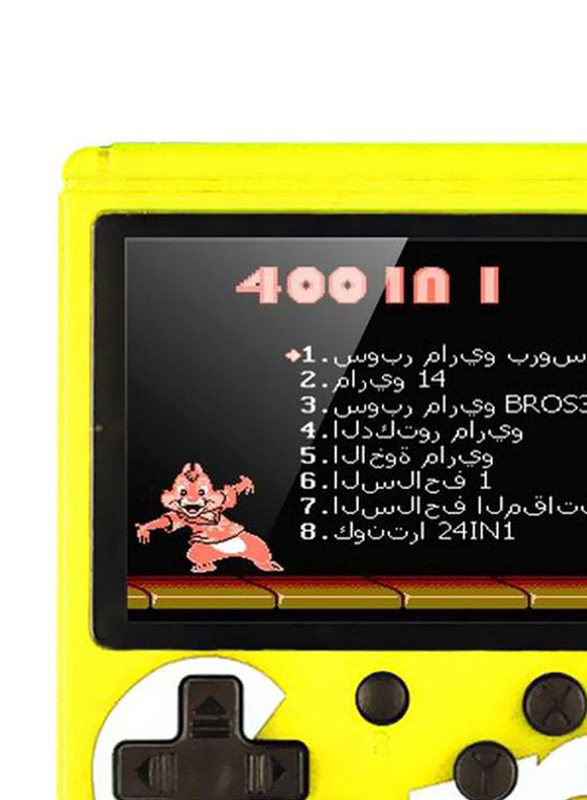 Sup 400-in-1 Portable Retro Handheld Console, Yellow