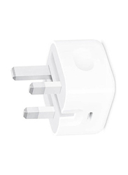 25W Wall Charger with USB-C Port and Cable for Apple iPhone 13/14 Pro Max, White