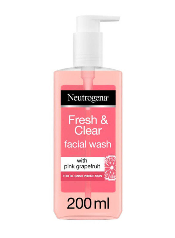 

Neutrogena Fresh And Clear Facial Wash Pink Grapefruit And Vitamin C, 200ml