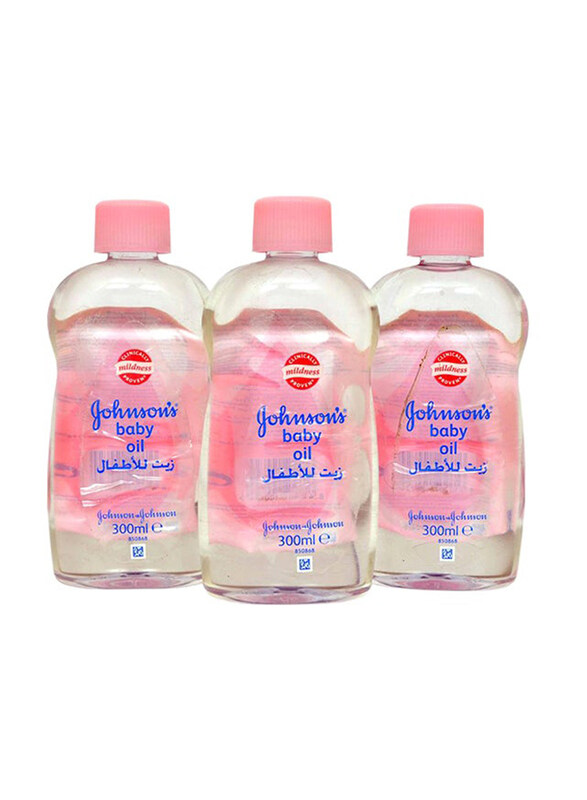 

Johnson's 3-Piece 900ml Body Oil Set, Clear