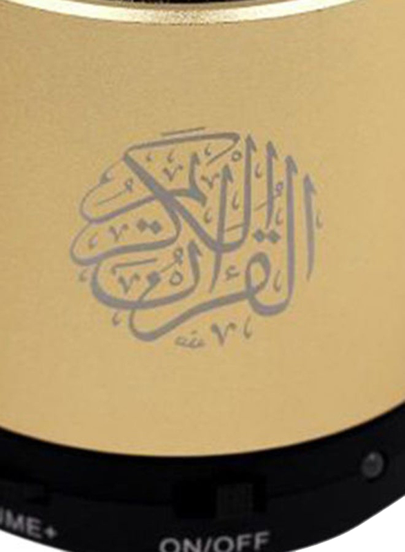 Digital Quran Player Bluetooth Speaker, Gold/Black