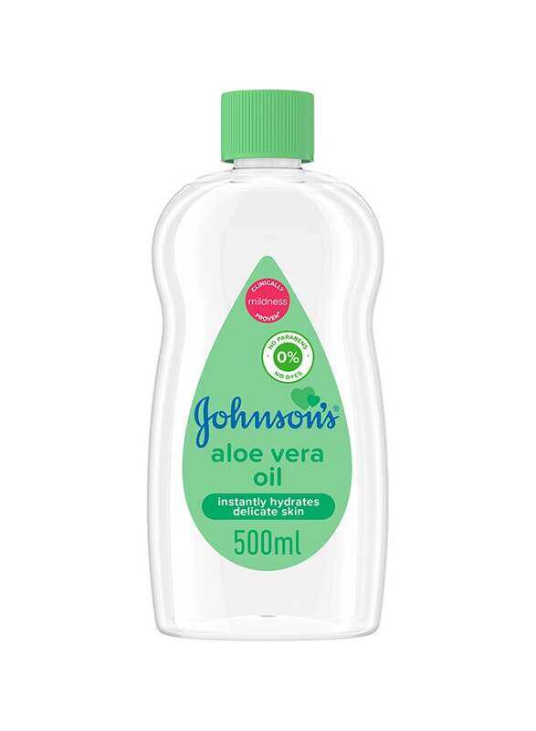 

Johnson's 500ml Baby Aloe Vera Oil, Clear