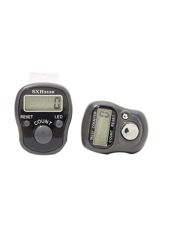 

Rosh Digital Electronic Finger Wearable Tally Counter, 2 Pieces, Grey
