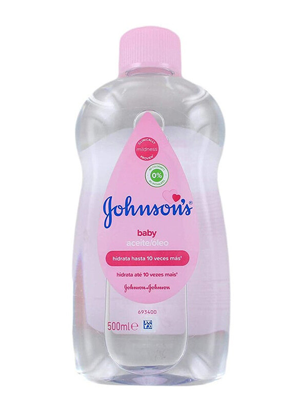 

Johnson's 2-Piece 500ml Body Oil for New Born, Clear