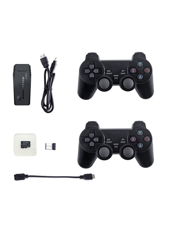 2.4G Game Console, with 2 Controllers, Black