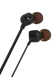 JBL Tune 110 Wired In-Ear Headphones, Black