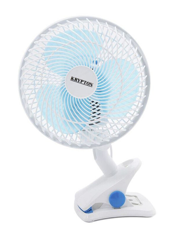 

Krypton 2-Speed Settings Table Fan, KNF6035NV, White/Blue