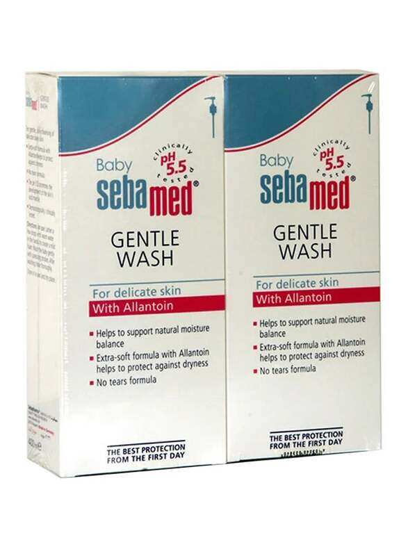 

Sebamed 2-Piece 400ml Gentle Wash with Allantoin for Baby Delicate Skin, White