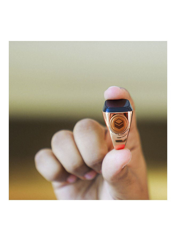 iQibla Zikr Smart Tasbih Ring, 20mm, Rose Gold
