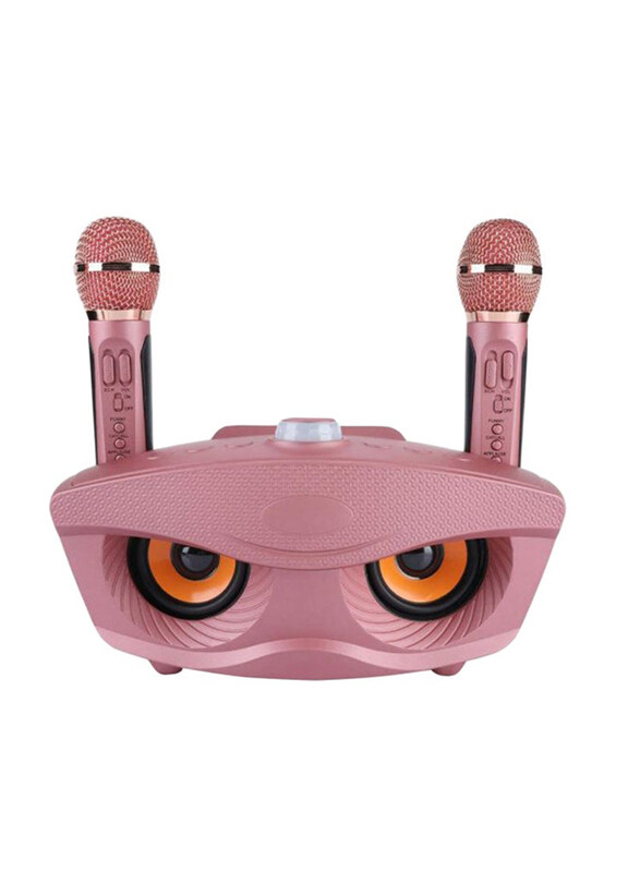 

SDRD Portable Bluetooth Speaker System with Microphones, Pink