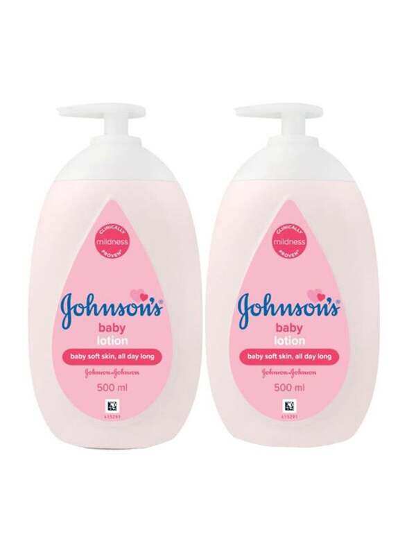 

Johnson's 2-Piece 500ml Extra Soft Skin Care Baby Lotion, White