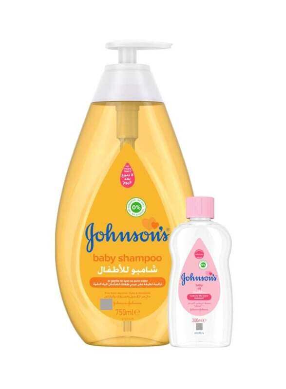 

Johnson's 2-Piece Baby Shampoo & Baby Oil Set, Multicolour