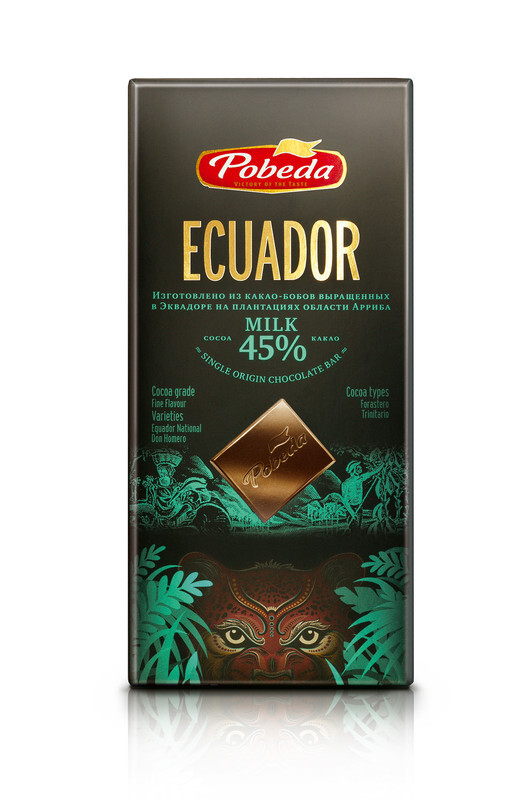 Pobeda Single Origine Milk chocolate "Ecuador 45% cocao