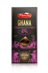 Pobeda Single OrigineDark chocolate Ghana 67% cocao