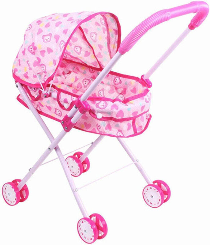 

Generic Baby Doll Buggy Stroller Set With Doll, Pushchair Foldable Trolley