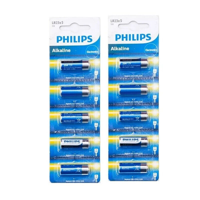 

Philips 23A Alkaline 12V Batteries - 10 Pieces