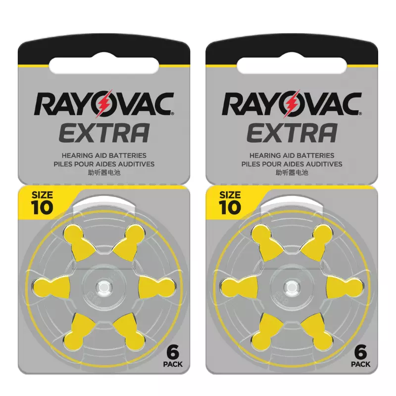 

Rayovac Extra 12-Pieces (Size 10) Zinc Air 1.45V Hearing Aid Batteries