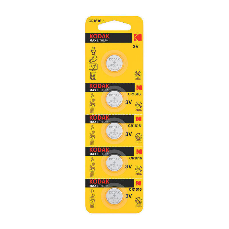 

KODAK MAX CR1025 Lithium 3V Batteries - 5 Pieces