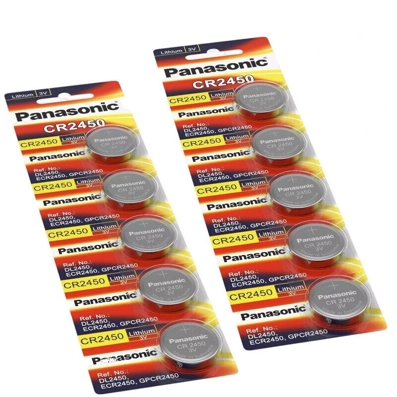 

Panasonic CR2450 Lithium 3V Indonesia Batteries - 10 Pieces