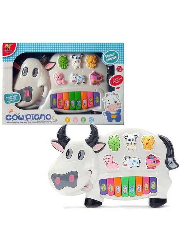 

Generic Cow Musical Piano With 3 Modes Animal Sounds, Flashing Lights and Wonderful Music (Multicolor)