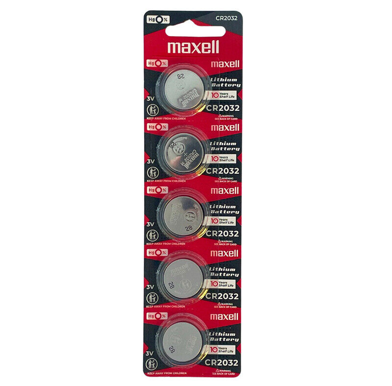 

Maxell CR2032 Lithium 3V (maxell) Japan Batteries - 5 Pieces