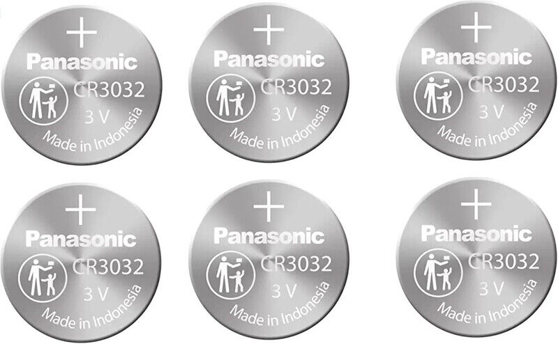 

Panasonic CR3032 Lithium 3V Indonesia Batteries - 6 Pieces