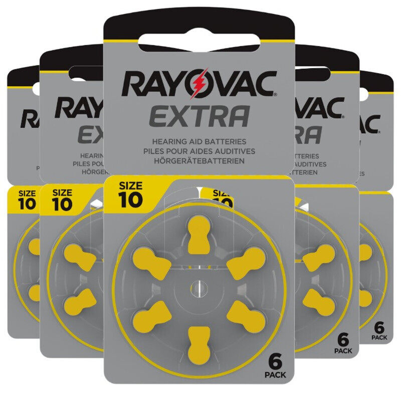 

Rayovac Extra 30-Pieces (Size 10) Zinc Air 1.45V Hearing Aid Batteries