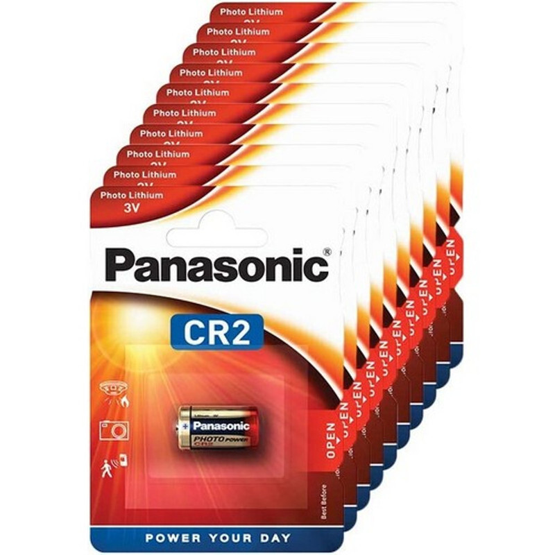 Panasonic CR2 Lithium 3V Indonesia Batteries - 10 Pieces