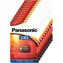 Panasonic CR2 Lithium 3V Indonesia Batteries - 10 Pieces
