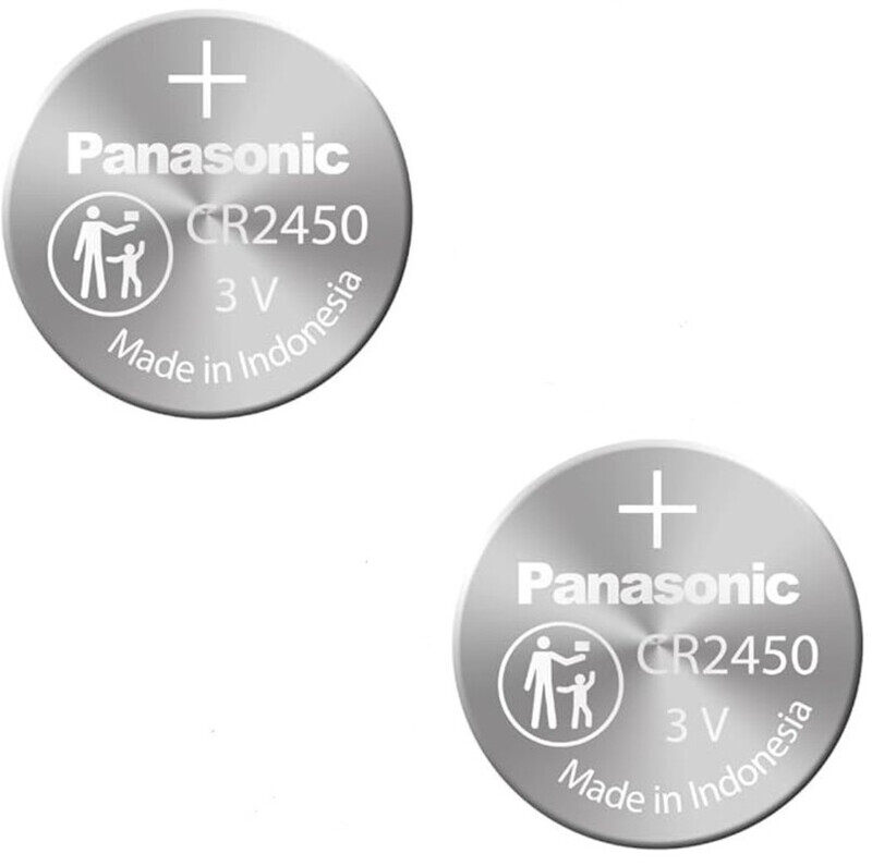 

Panasonic CR2450 Lithium 3V Indonesia Batteries - 2 Pieces
