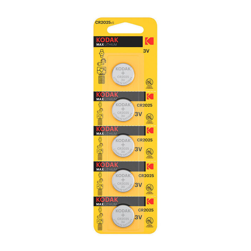 

KODAK MAX CR1616 Lithium 3V Batteries - 5 Pieces