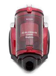 شارب مكنسة كهربائية وبدون كيس، 3 لتر، EC-BL2203A RZ، احمر