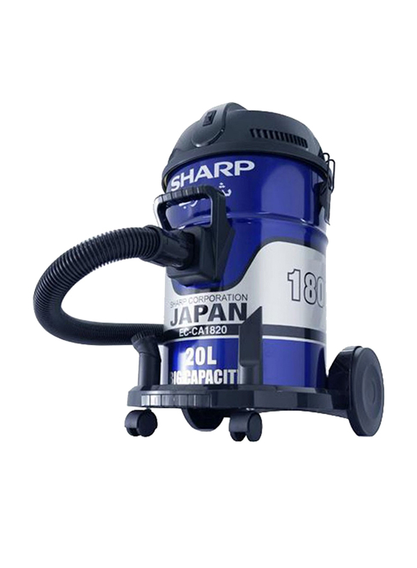 Sharp 1800W Drum Vacuum Cleaner, 18L, EC-CA1820-Z, Blue