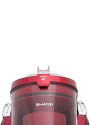Sharp Canister Bagless Vacuum Cleaner, 3L, EC-BL2203A RZ, Red
