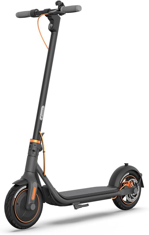 Segway Ninebot F40 KickScooter, w/t Powerful Motor, 10" Tyre, Extended Range, Dual Brakes, Foldable Electric Commuter Scooter for Adults