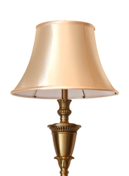 Salhiya Lighting 1 Floor Lamp with 2 Table Lamps Set, E27 Bulb Type, 8007, Brass/Beige