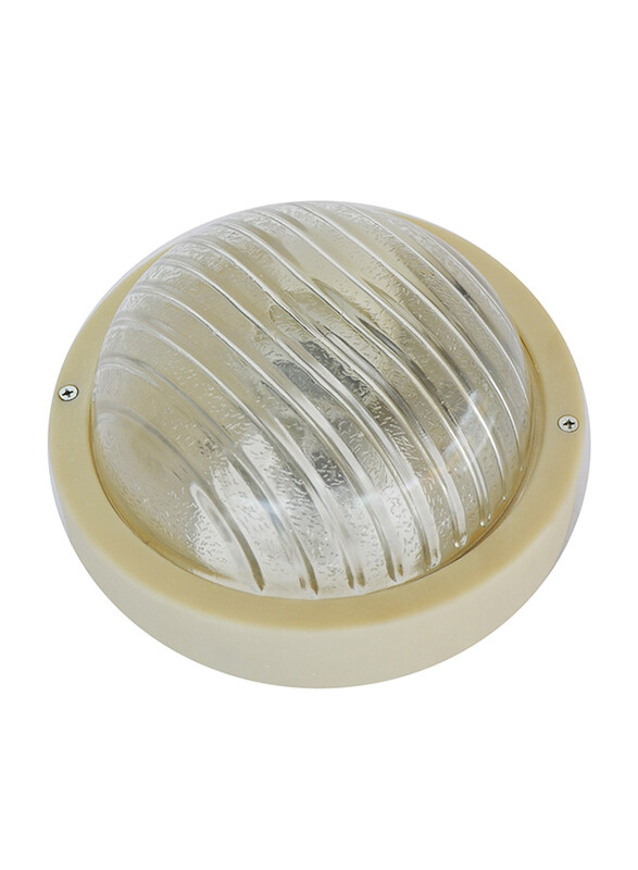 

Salhiya Lighting Indoor/Outdoor Wall Bulkhead Light, E27 Bulb Type, PA402, White