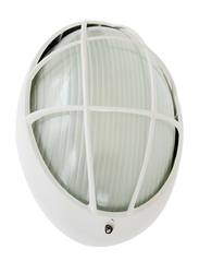 Salhiya Lighting Indoor/Outdoor Wall Bulkhead Light, E27 Bulb Type, 32x13, P847, White