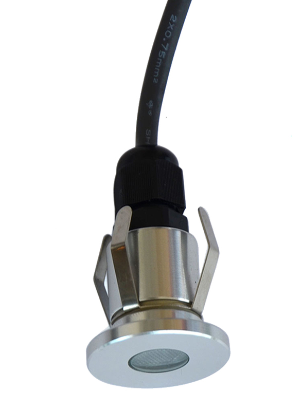 Salhiya Lighting Underground Light, LED Bulb Type, 1W Cree, IP65, 2101, Blue/Silver