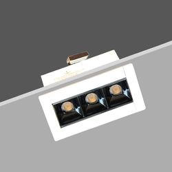 Euroluce 3Heads Ceiling Downlight, LED Bulb Type, 6W, CF4003, 3000K-Warm White