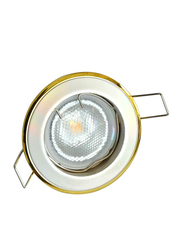 Salhiya Lighting Spotlight Frame, GU10 Bulb Type, Round Fixed, AL146PS/G, Chrome
