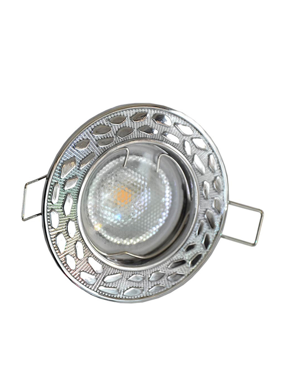 Salhiya Lighting Spotlight Frame, LED Bulb Type, Round Fixed, AL146A, Chrome