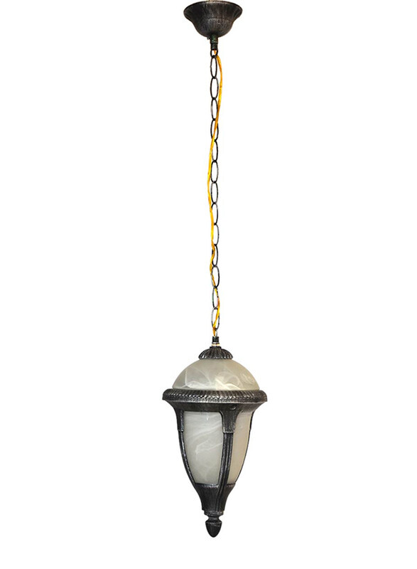 

Salhiya Lighting Outdoor Hanging Ceiling Light, E27 Bulb Type, KJ870/1HBKSL, Black