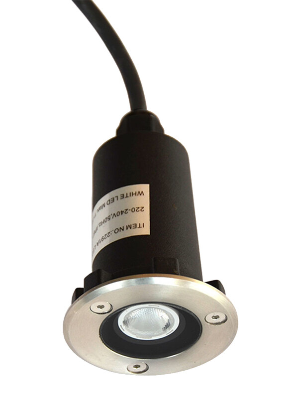 

Salhiya Lighting Underground Light, LED Bulb Light, 1W, IP67, 2291A, Silver