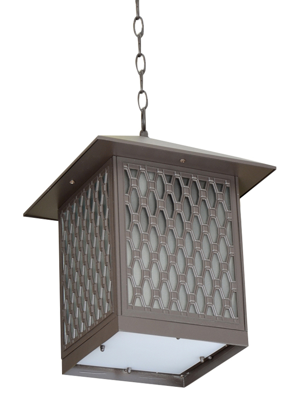 Salhiya Lighting Outdoor Hanging Ceiling Light, E27 Bulb Type, Glass Diffuser, 143305, Brown