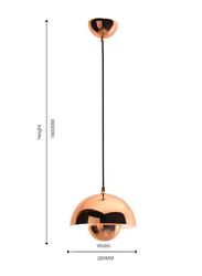 Salhiya Lighting Indoor Ceiling Hanging Pendant Light, E27 Bulb Type, MD207701250, Rose Gold
