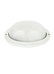 Salhiya Lighting Indoor/Outdoor Wall Bulkhead Light, E27 Bulb Type, P825, White